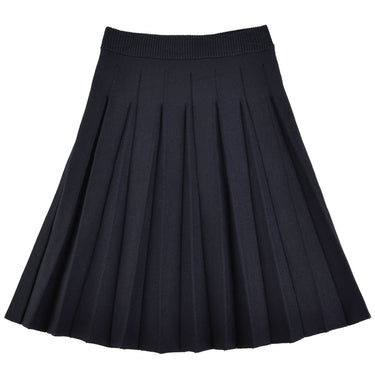 Melange Knit Pleated Skirt - Kidichic